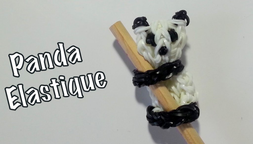 Tagadanail - Comment faire un panda pour crayon avec des élastiques